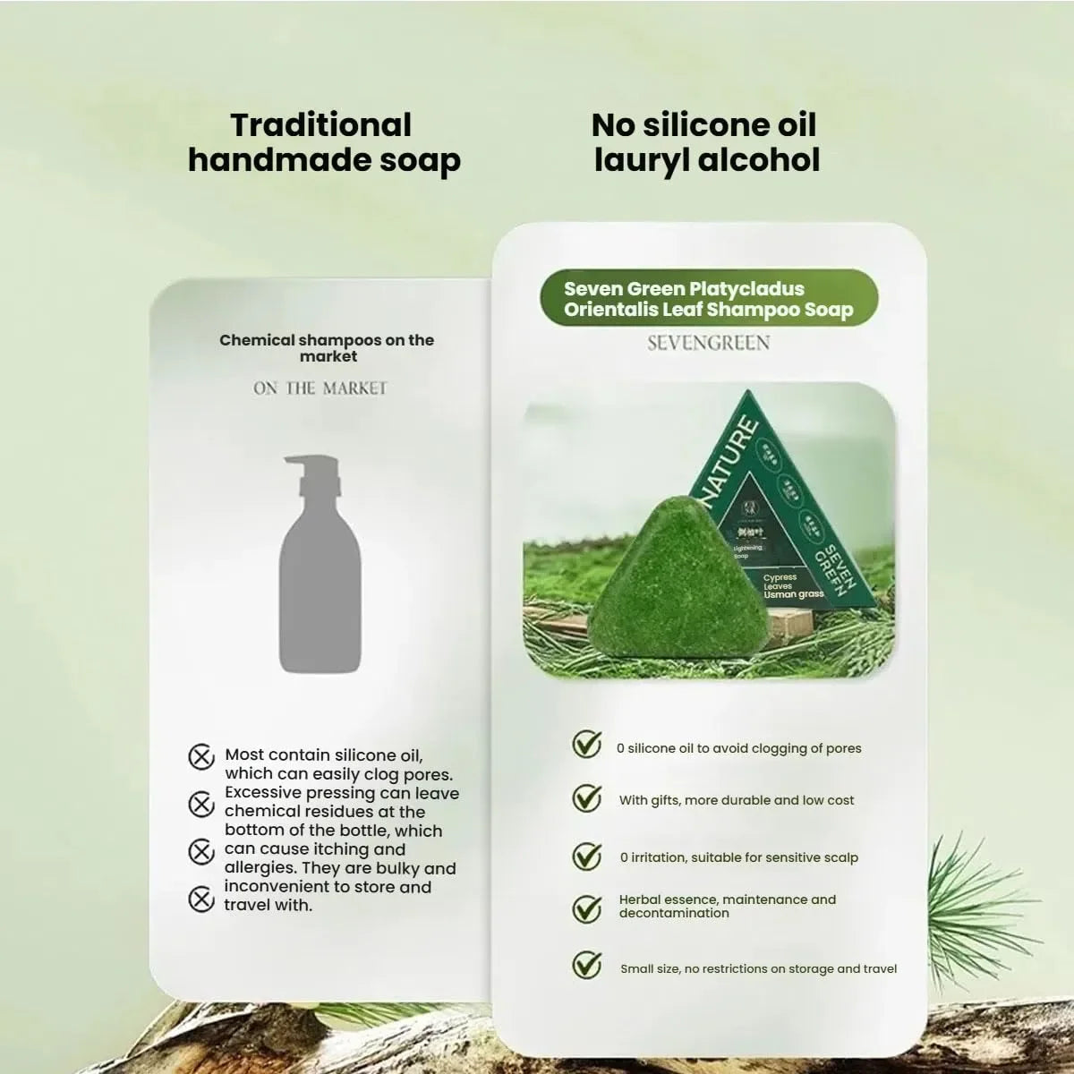 Seven Green Shampoo Bar